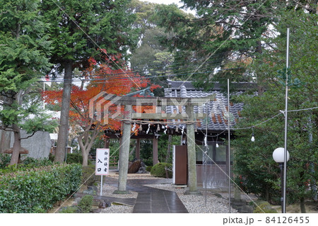神社の鳥居（白山宮　愛知県 日進市） 84126455