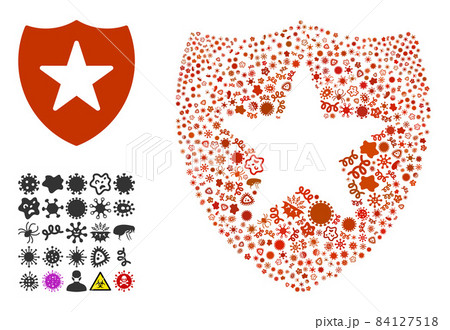 Mosaic Guard Icon of Infection Microbes 84127518