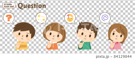 Set of 4 kids-question Set of 4 kids-question 84129844