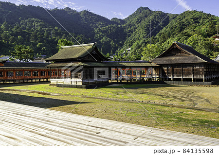 宮島　厳島神社　廻廊　広島県廿日市市 84135598