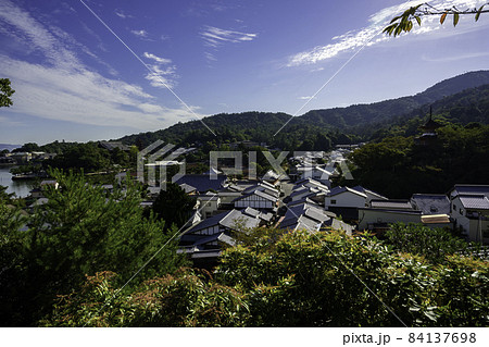 宮島　町並み　広島県廿日市市 84137698