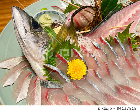 大分のグルメ・関サバの姿造り 84137818