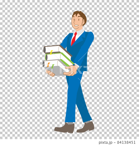 Japanese businessman carrying materials Japanese businessman carrying materials 84138451