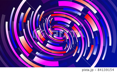 Poster with round pattern. Futuristic digital abstract background 84139154