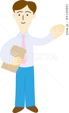 案内している男性会社員 84140891