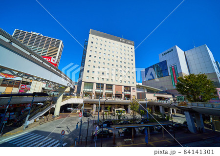 東京都立川市曙町のJR立川駅南口と駅前ロータリー 東京都立川市曙町のJR立川駅南口と駅前ロータリー 84141301