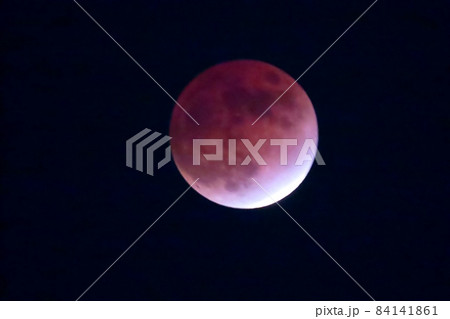 #部分月食 ：満月 月齢 14.2 (大潮)大阪府枚方市 84141861