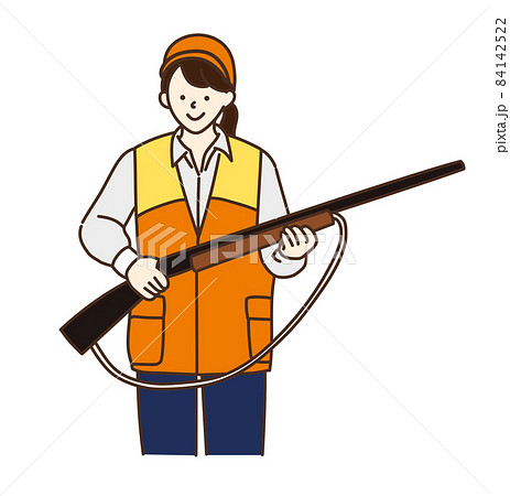 林業　狩猟　ハンター　女性 84142522