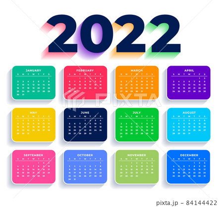 modern style 2022 new year template design 84144422
