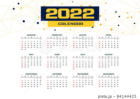 modern new year 2022 calendar design 84144425