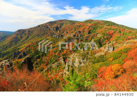 【香川県】晴天下の寒霞渓の紅葉 84144930