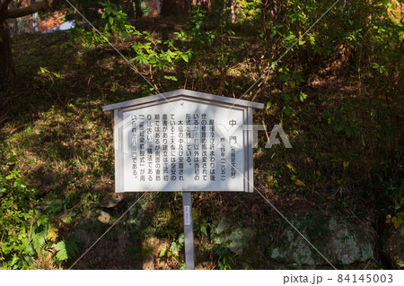 兵庫県三木市にある紅葉の綺麗な第二十六番札所 大谷山 大谿寺 伽耶院（だいけいじきゃらいん）二天門 84145003