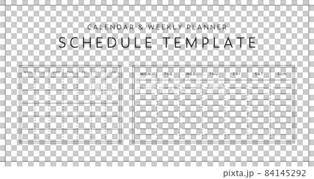 シンプルなスケジュールのテンプレートセット カレンダー ウィークリー 手帳 日記 プラン ダイアリー シンプルなスケジュールのテンプレートセット カレンダー ウィークリー 手帳 日記 プラン ダイアリー 84145292