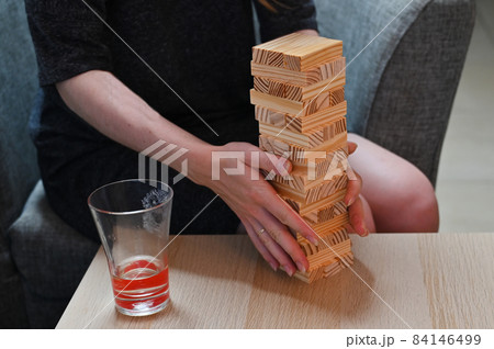 Jumbling tower with clipping path 84146499
