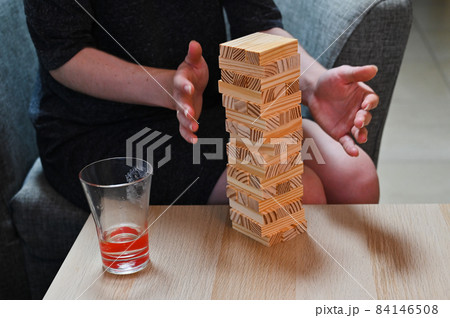 Jumbling tower with clipping path Jumbling tower with clipping path 84146508