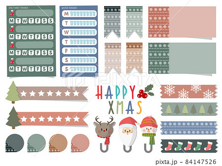 Xmas sticker set Monday start, クリスマススセット 月曜スタート Xmas sticker set Monday start, クリスマススセット 月曜スタート 84147526