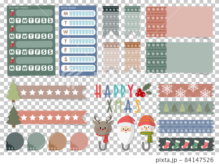 Xmas sticker set Monday start, クリスマススセット 月曜スタート Xmas sticker set Monday start, クリスマススセット 月曜スタート 84147526