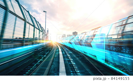 Digital data flow on road in concept of cyber global communication and coding 84149155