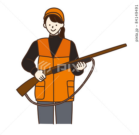 林業　ジビエ　ハンター　狩猟　イラスト 84149491