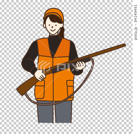 林業　ジビエ　ハンター　狩猟　イラスト 84149491
