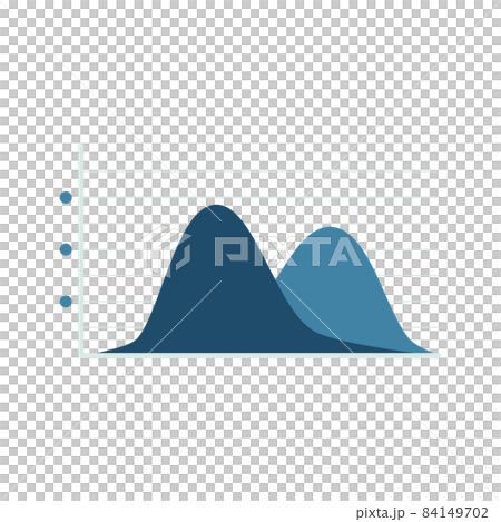 Simple and cute curve graph illustration Simple and cute curve graph illustration 84149702