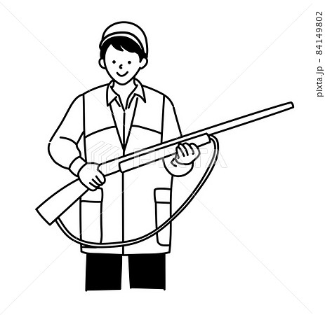 林業　狩猟　ハンター　男性 84149802