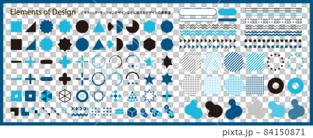 Design elements that can be used for graphic and motion design, etc. 84150871