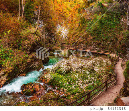 Vintgar gorge, Slovenia Vintgar gorge, Slovenia 84151318