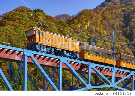 富山県】黒部峡谷鉄道 トロッコ電車（模型）の写真素材 [84151518] - PIXTA