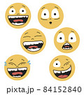 Set of Smiley Emoticons Icons.  84152840