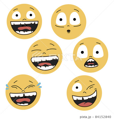 Set of Smiley Emoticons Icons.  84152840