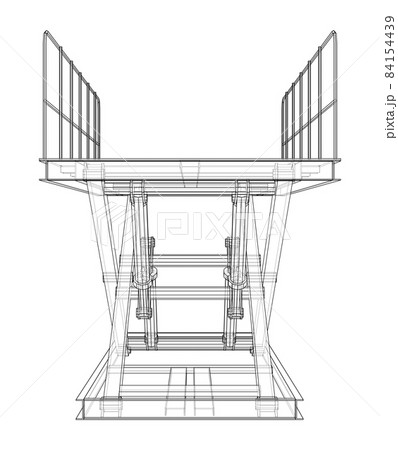 Scissors lift concept outline 84154439