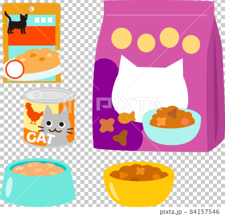 乾式和濕式貓糧 84157546