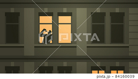 silhouette of man drinker in house window alcoholic drinking alone drunk guy having problem alcohol addiction alcoholism silhouette of man drinker in house window alcoholic drinking alone drunk guy having problem alcohol addiction alcoholism 84160039