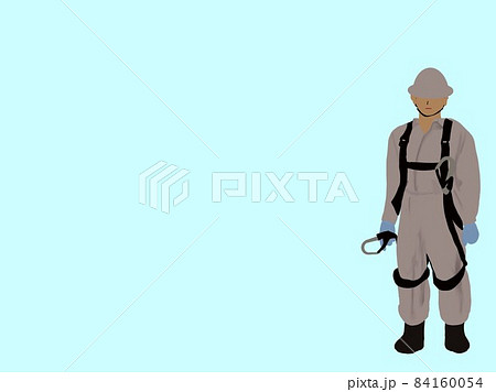 安全帯 右下のイラスト素材