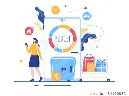 Budget Financial Analyst to Managing or Planning Spending Money at Checklist on Clipboard, Calculator and Calendar Background Vector Illustration Budget Financial Analyst to Managing or Planning Spending Money at Checklist on Clipboard, Calculator and Calendar Background Vector Illustration 84160082