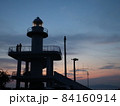 和歌山の雑賀崎灯台の夕焼けの景色 84160914