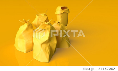 Garbage, litter, rubbish, trash, concept 3d illustration 84162062