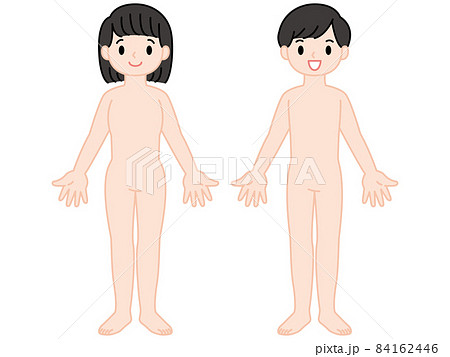 人体・男性・女性・全身 84162446