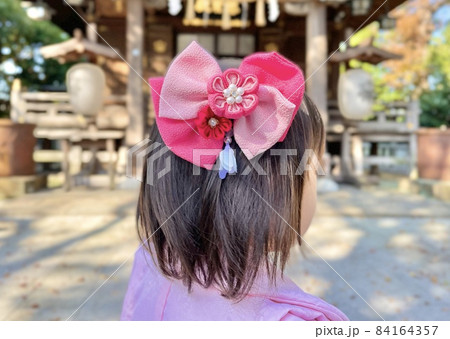 手作りの和風髪飾り 84164357