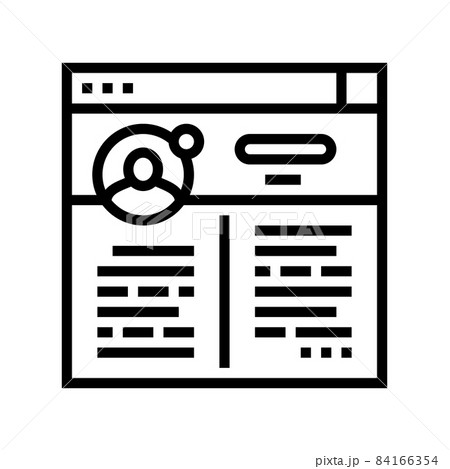 blog social media line icon vector illustration blog social media line icon vector illustration 84166354