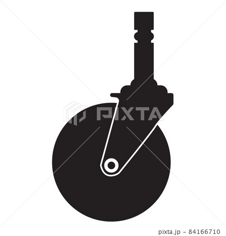 caster wheel icon on white background. office chair caster wheel sign. flat style.  84166710
