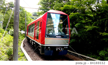箱根登山電車通過 84169332