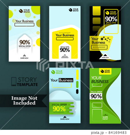 Set instagram stories banner for restaurant Set instagram stories banner for restaurant 84169483