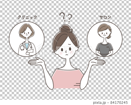 Young woman lost in clinic and salon 84170245