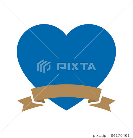 リボン付きハートのフレームイラスト　ホワイトデー　父の日　プレゼント 84170401