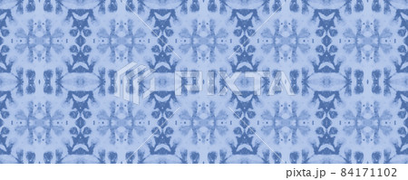 Retro tile pattern. Seamless azulejo design. Watercolor portuguese ornament. Retro tile pattern. Seamless azulejo design. Watercolor portuguese ornament. 84171102