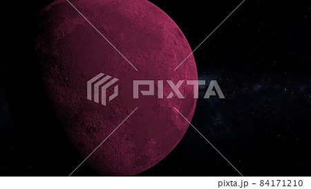 赤い月　ムーン　Lune　Moon　宇宙　3D　CG　背景　壁紙 84171210
