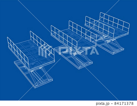 Scissors lift concept outline Scissors lift concept outline 84171378