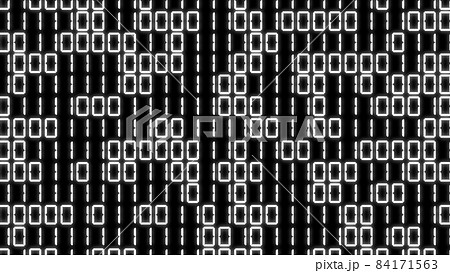 デジタル数字 二進数 7セグメント 羅列 ランダム Cg 背景 壁紙のイラスト素材